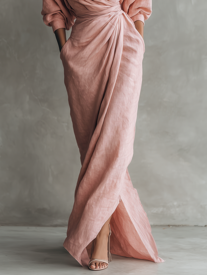 Roselle | Weiches Wickel-Abendkleid PortugalFlow-Lisboa
