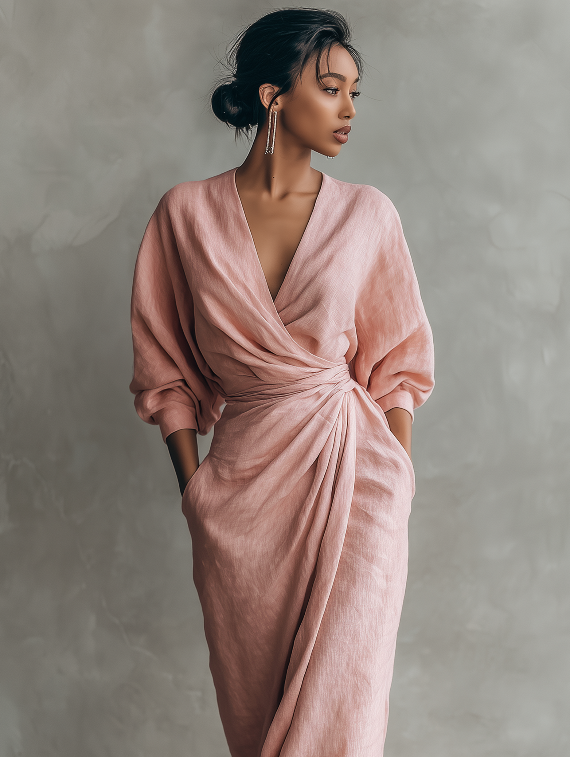 Roselle | Weiches Wickel-Abendkleid PortugalFlow-Lisboa