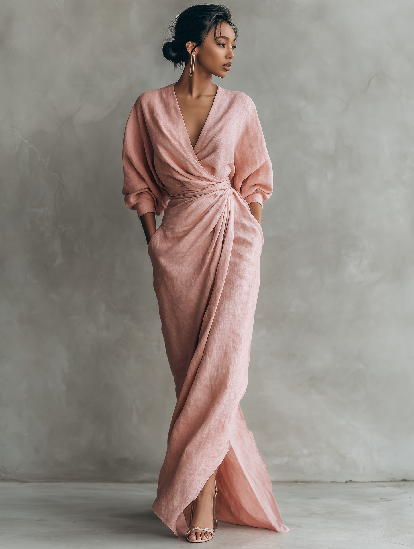 Roselle | Weiches Wickel-Abendkleid PortugalFlow-Lisboa