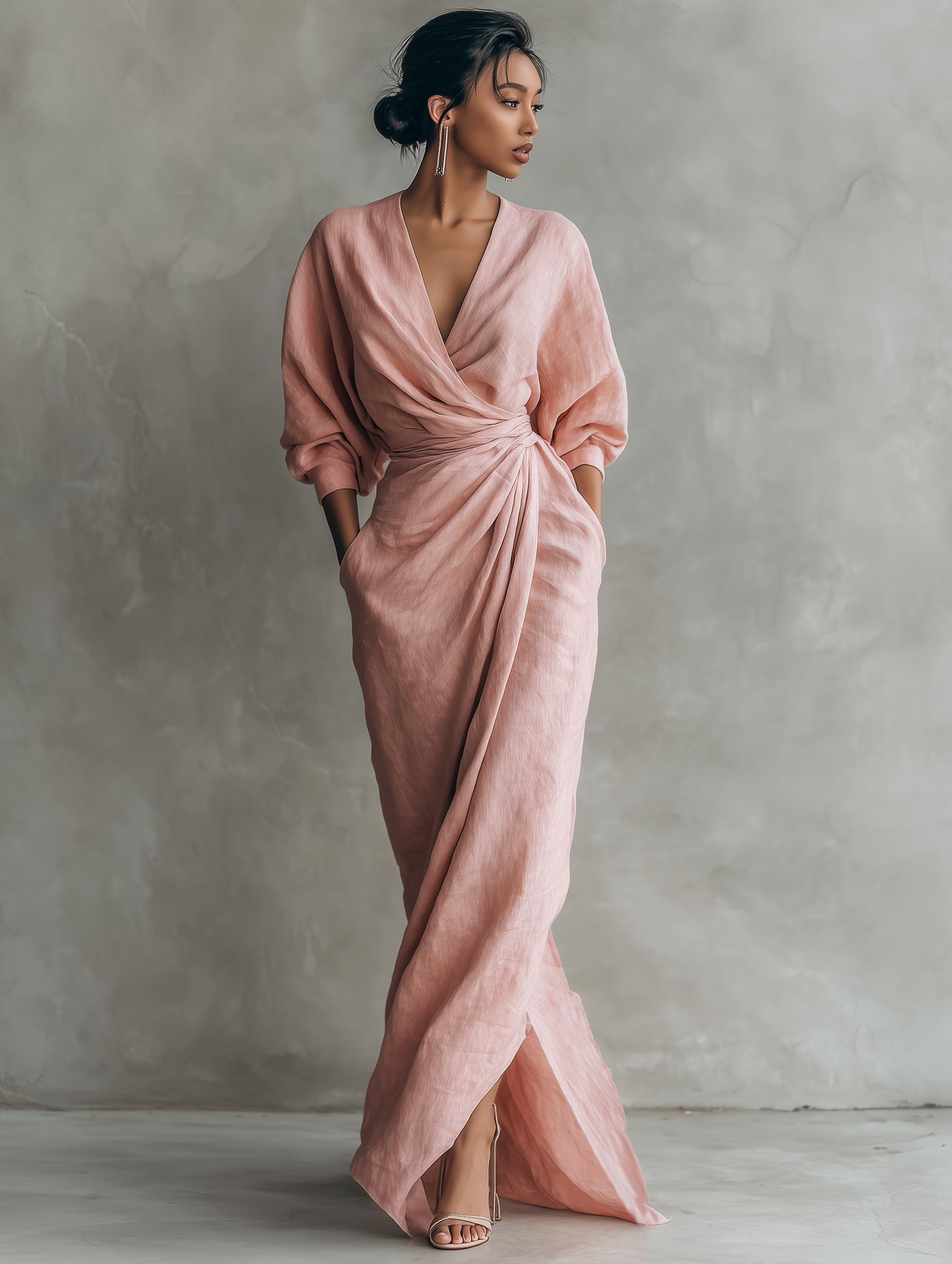 Roselle | Weiches Wickel-Abendkleid PortugalFlow-Lisboa