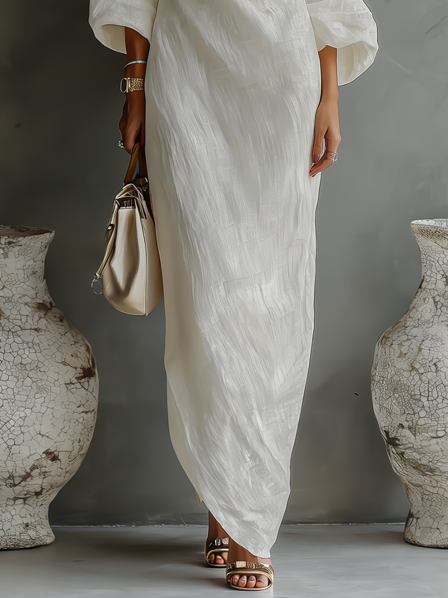 Elowen | Minimalistisches One-Shoulder-Maxikleid PortugalFlow-Lisboa