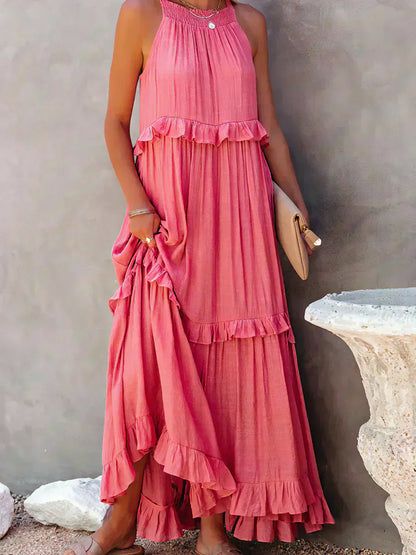 Lou | Elegantes ärmelloses Kleid mit Rüschen PortugalFlow-Lisboa