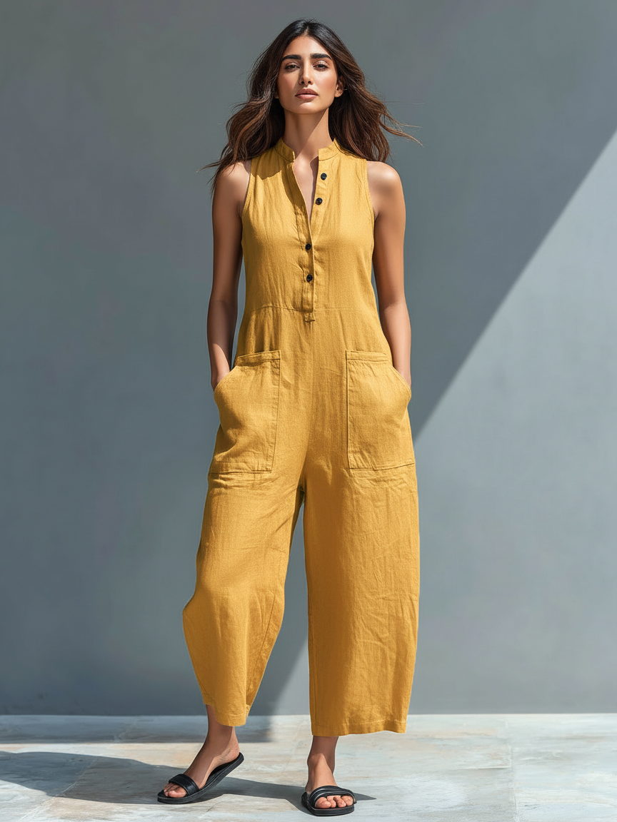 Ärmellose Leinen Latzhose PortugalFlow-Lisboa