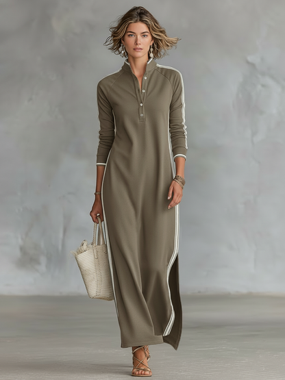 Selene | Lässiges Langarm-Maxikleid PortugalFlow-Lisboa