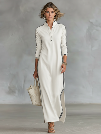 Selene | Lässiges Langarm-Maxikleid PortugalFlow-Lisboa