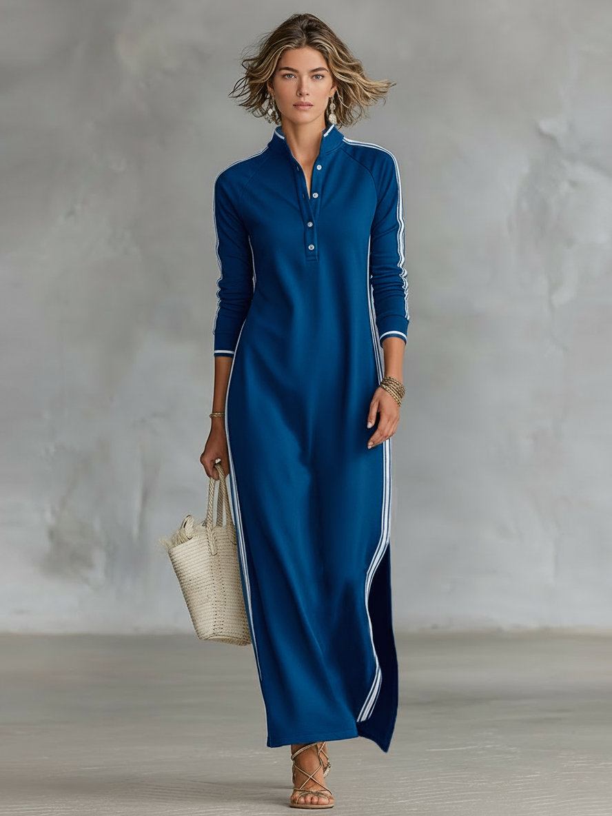 Selene | Lässiges Langarm-Maxikleid PortugalFlow-Lisboa