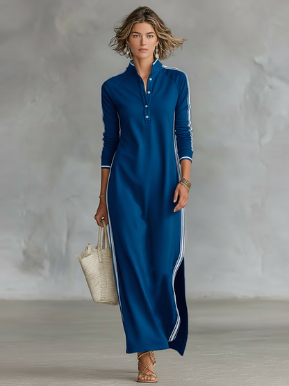 Selene | Lässiges Langarm-Maxikleid PortugalFlow-Lisboa
