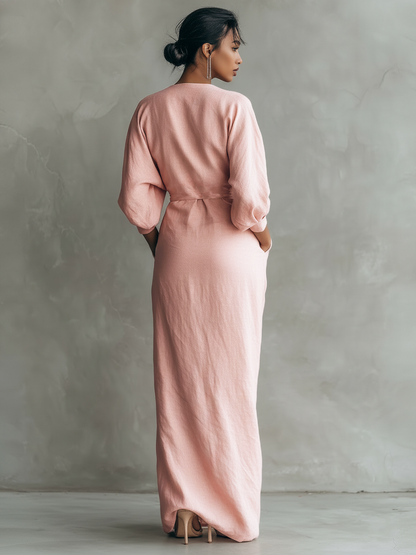 Roselle | Weiches Wickel-Abendkleid PortugalFlow-Lisboa