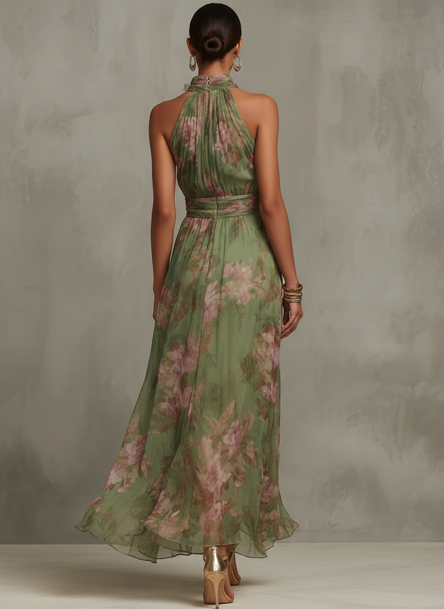 Livie | Maxikleid mit floralem Halter PortugalFlow-Lisboa
