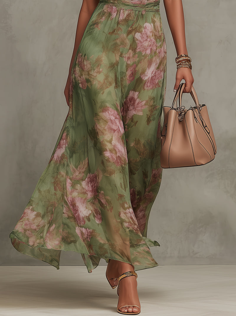 Livie | Maxikleid mit floralem Halter PortugalFlow-Lisboa