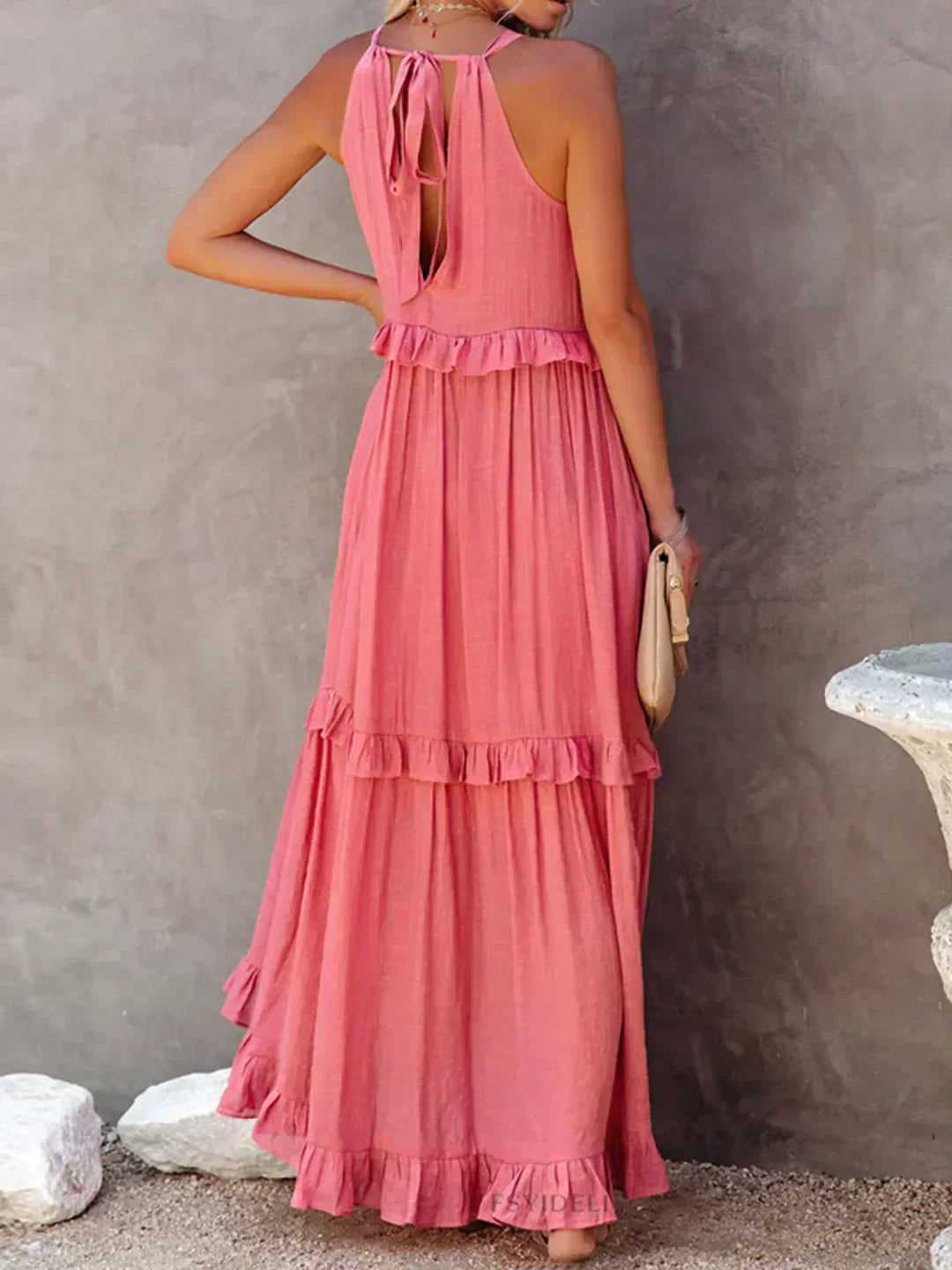 Lou | Elegantes ärmelloses Kleid mit Rüschen PortugalFlow-Lisboa