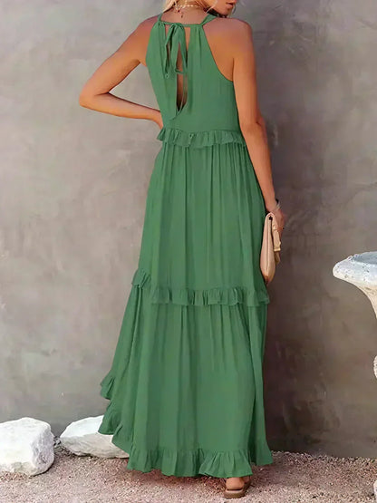 Lou | Elegantes ärmelloses Kleid mit Rüschen PortugalFlow-Lisboa