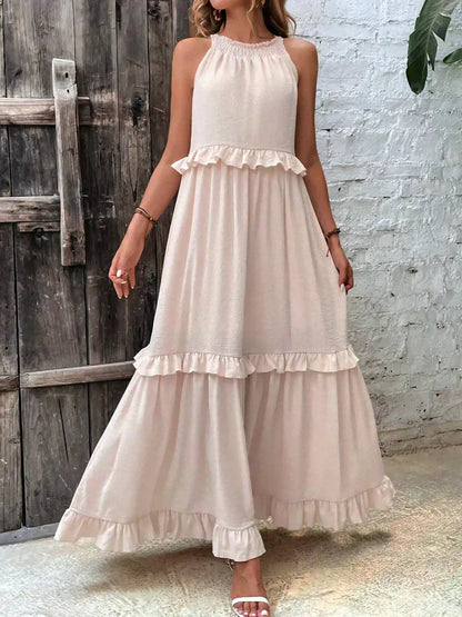 Lou | Elegantes ärmelloses Kleid mit Rüschen PortugalFlow-Lisboa