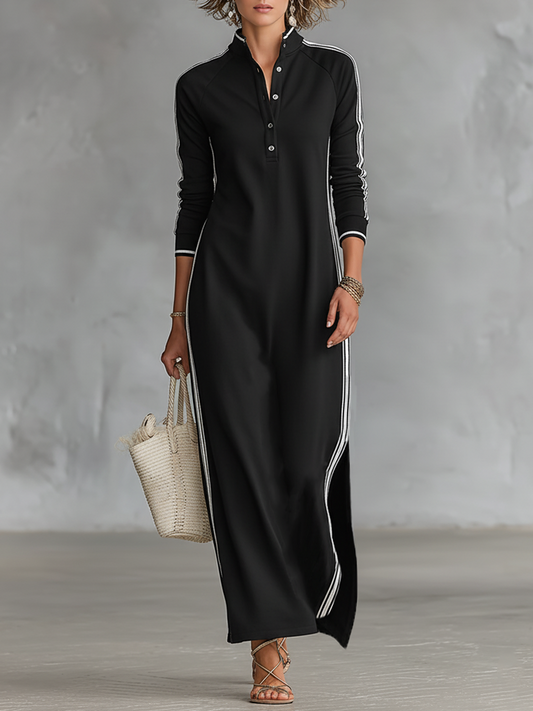 Selene | Lässiges Langarm-Maxikleid PortugalFlow-Lisboa