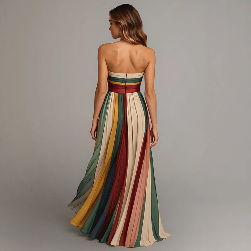 Aria | Gestreiftes Sunset-Maxikleid PortugalFlow-Lisboa